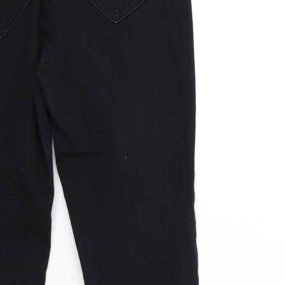 TU Womens Black  Denim Tapered Jeans Size 12 L28 in