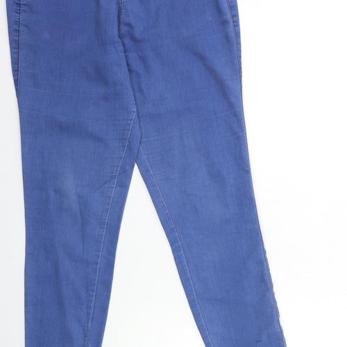 Denim & Co. Womens Blue  Denim Skinny Jeans Size 14 L29 in