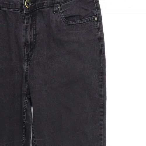 PEOPLE Womens Black  Denim Skinny Jeans Size 8 L25 in