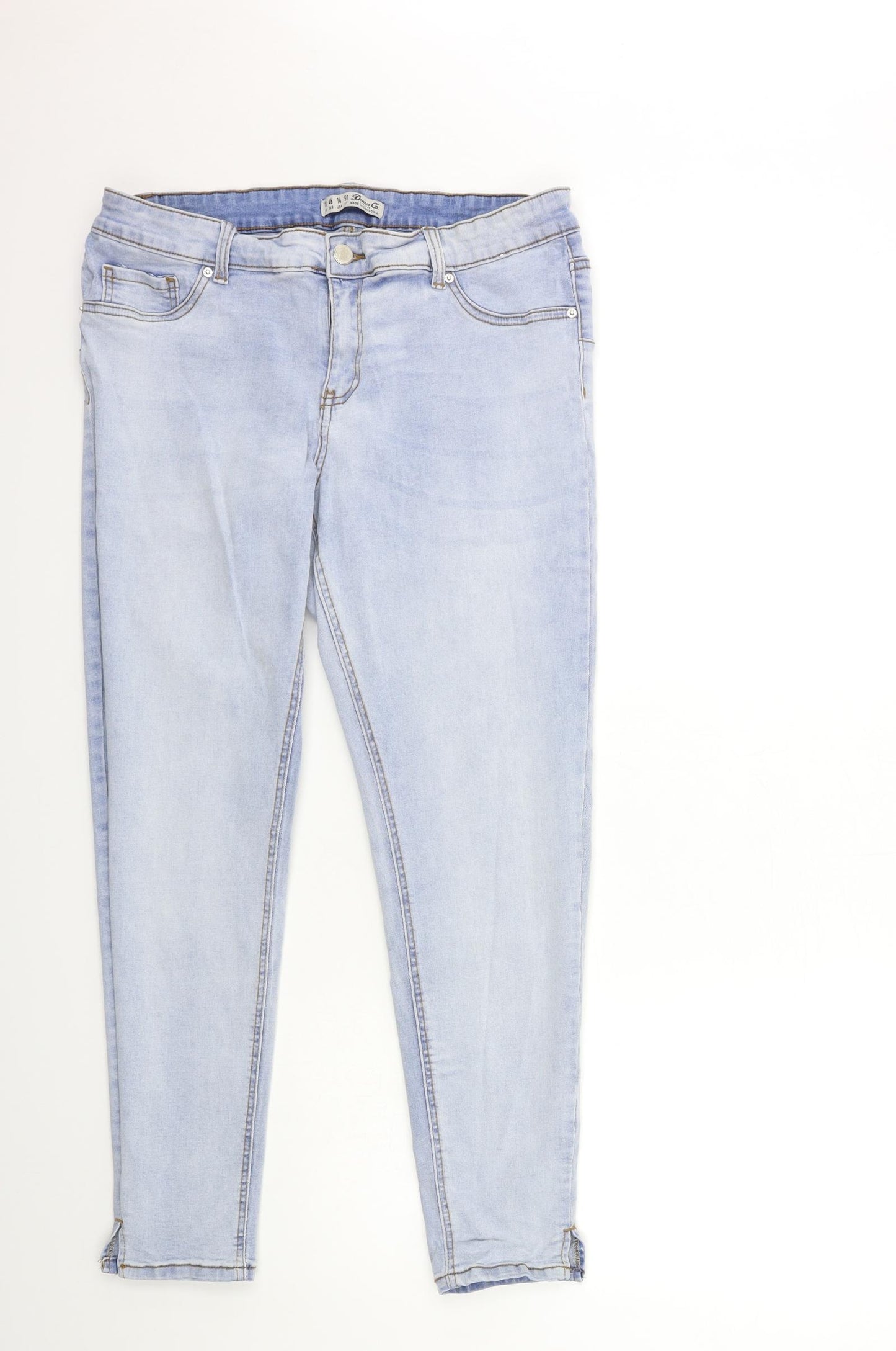 Denim & Co. Womens Blue  Denim Skinny Jeans Size 18 L28 in