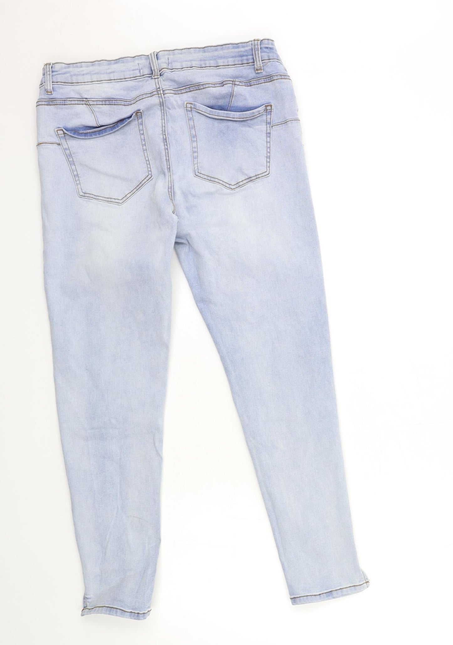 Denim & Co. Womens Blue  Denim Skinny Jeans Size 18 L28 in