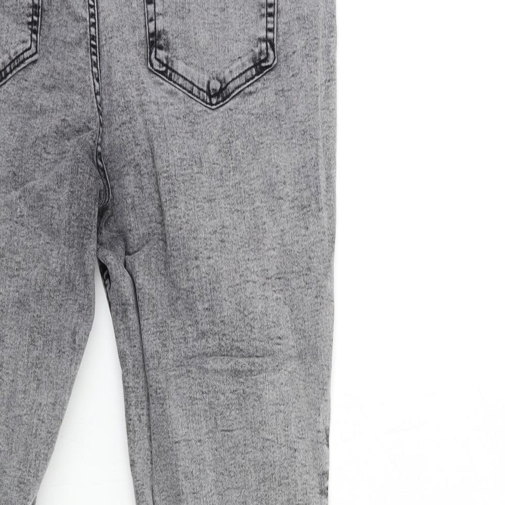 Denim & Co. Womens Grey  Denim Skinny Jeans Size 18 L27 in