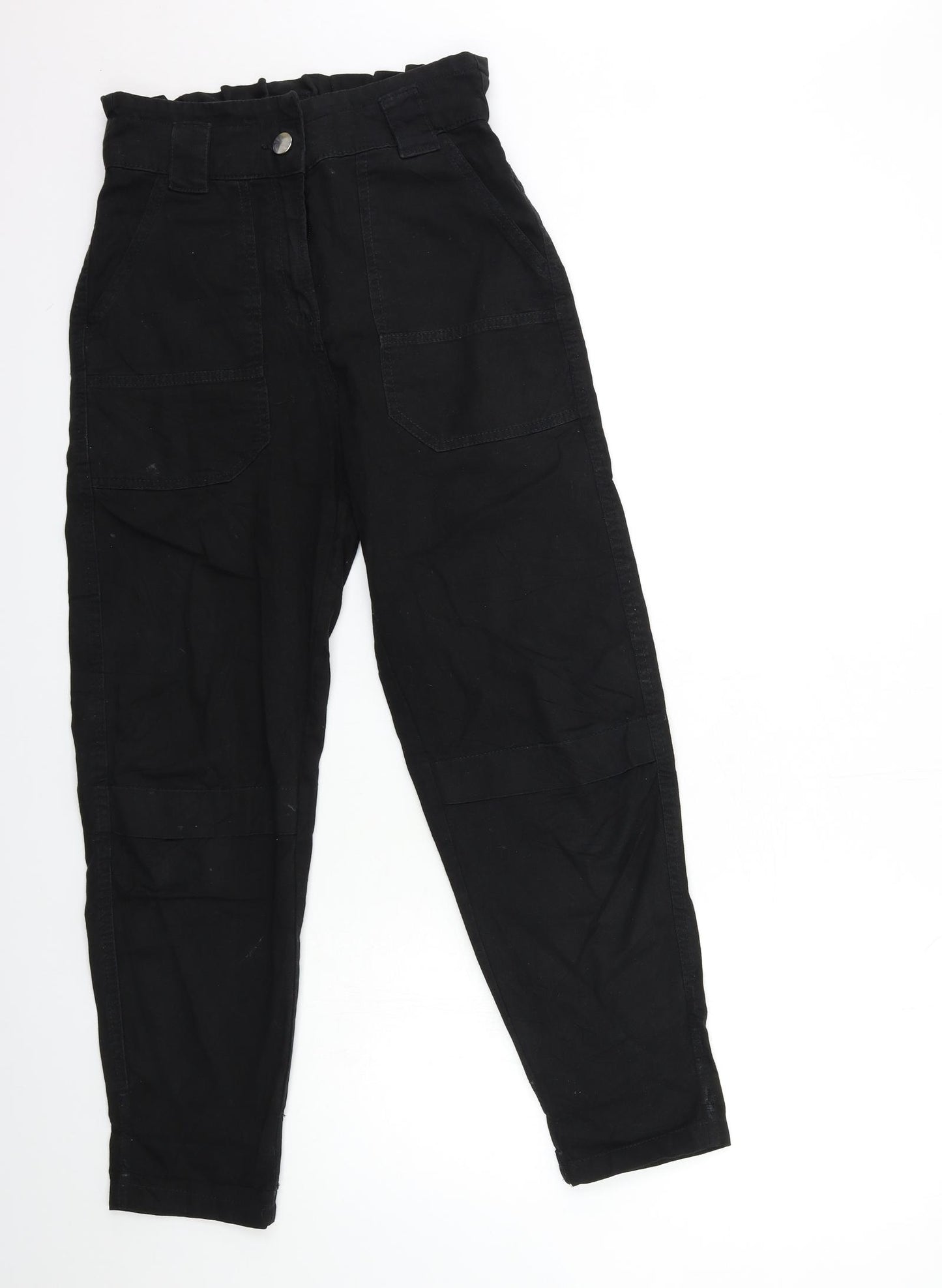 Bershka Womens Black   Cargo Trousers Size 6 L29 in