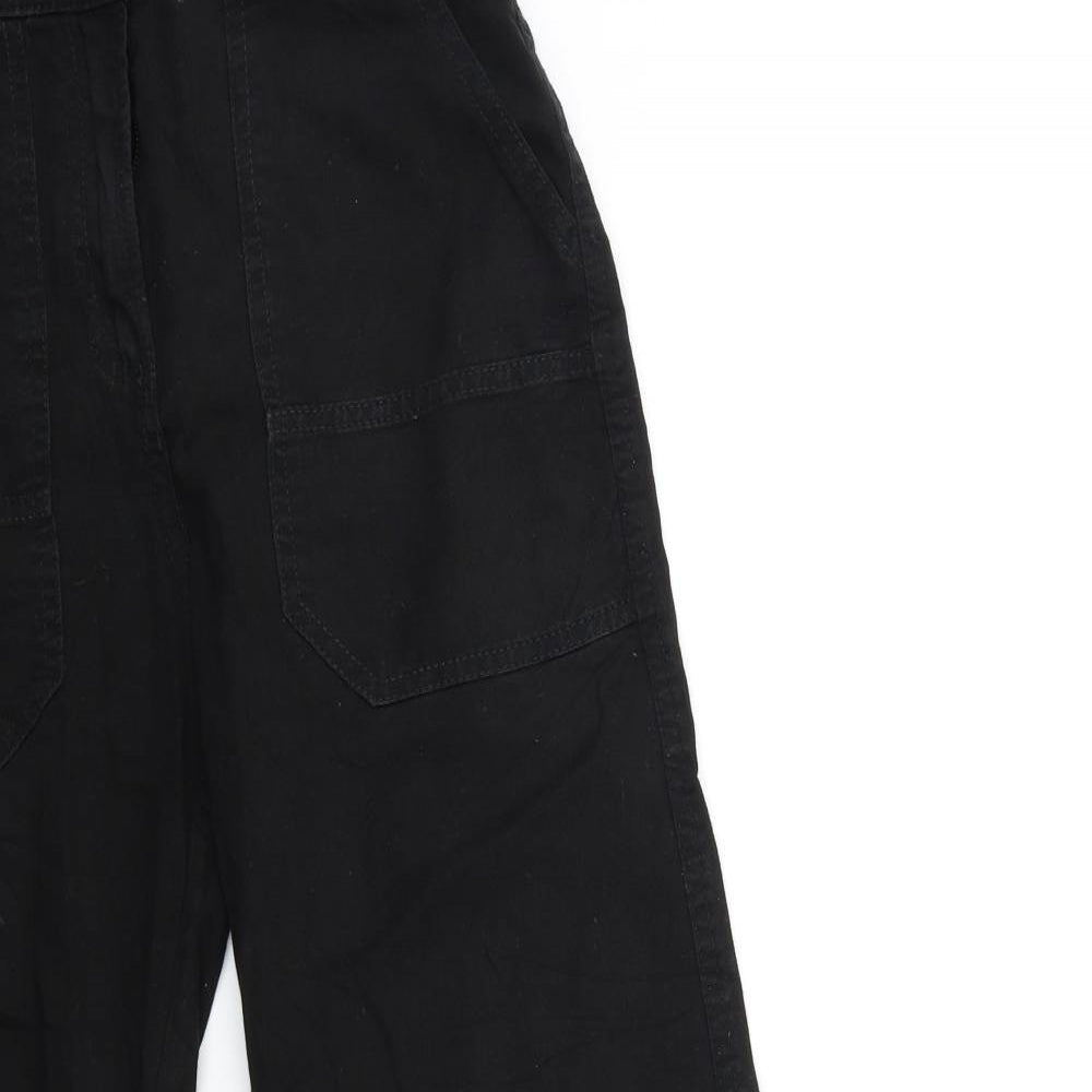 Bershka Womens Black   Cargo Trousers Size 6 L29 in