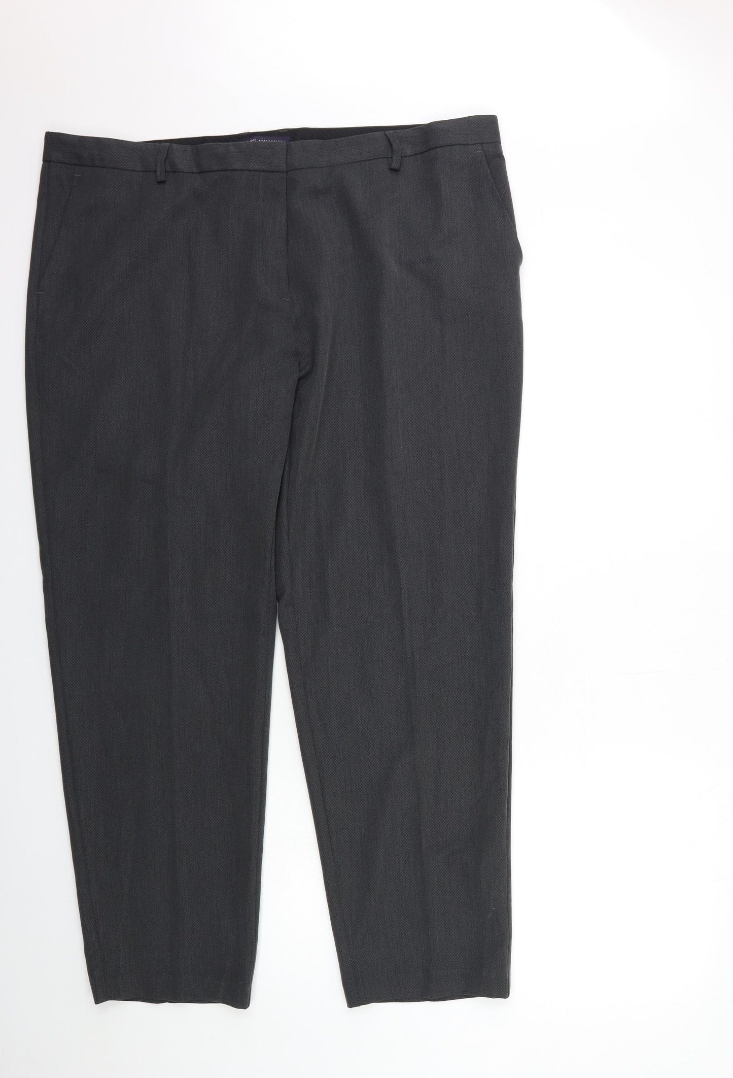 Marks and Spencer Womens Grey   Trousers  Size 22 L31 in
