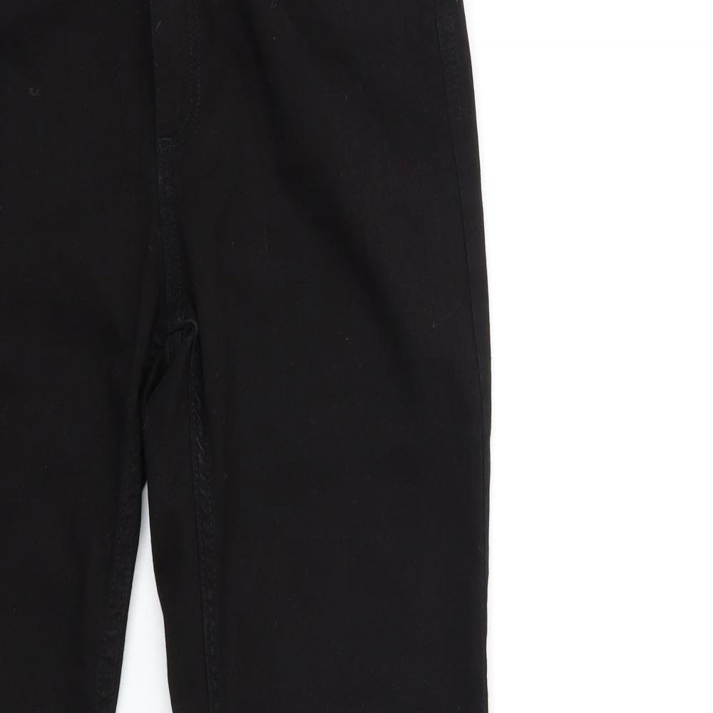 Marks and Spencer Womens Black  Denim Straight Jeans Size 12 L30 in