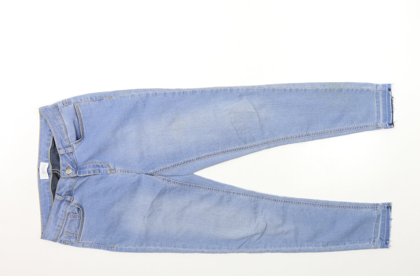 Savioa Womens Blue  Denim Skinny Jeans Size 12 L28 in