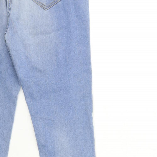 Savioa Womens Blue  Denim Skinny Jeans Size 12 L28 in