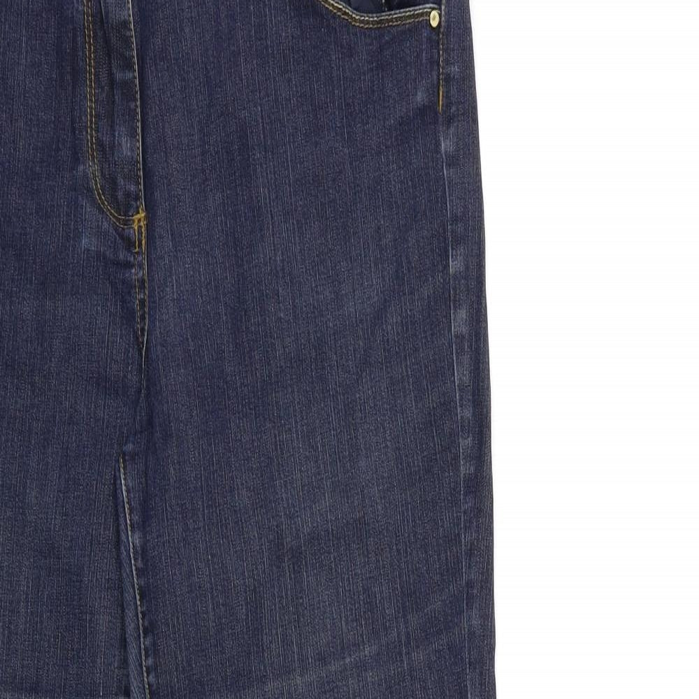 Principles Womens Blue  Denim Flared Jeans Size 16 L30 in