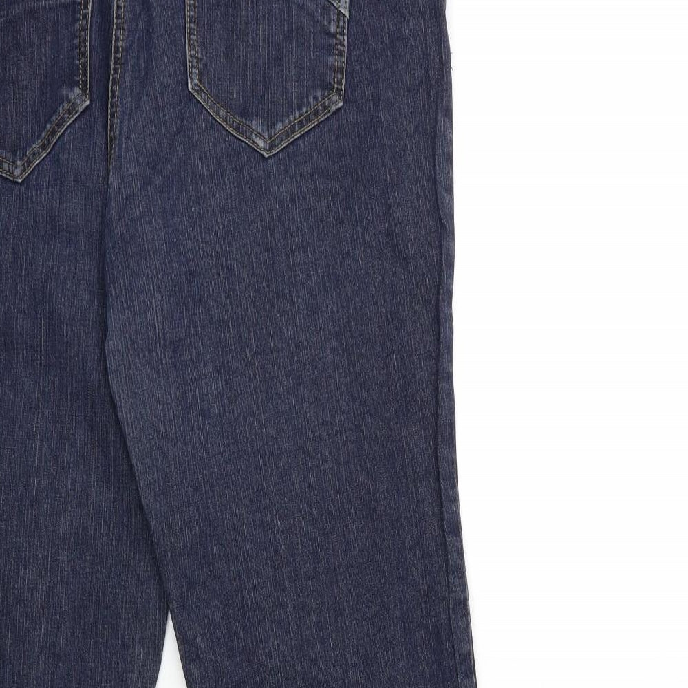 Principles Womens Blue  Denim Flared Jeans Size 16 L30 in