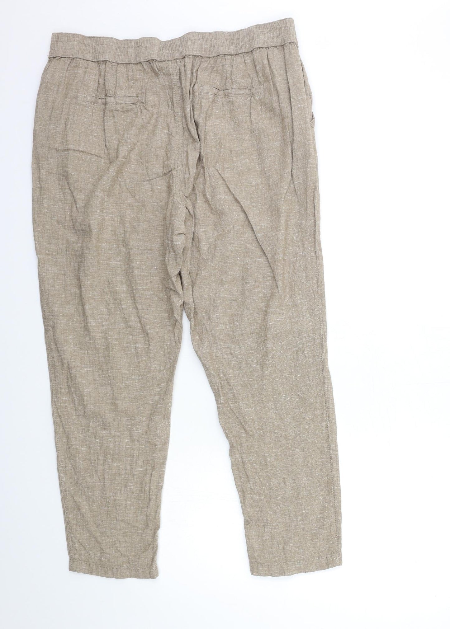 Nutmeg Womens Beige   Trousers  Size 18 L27 in