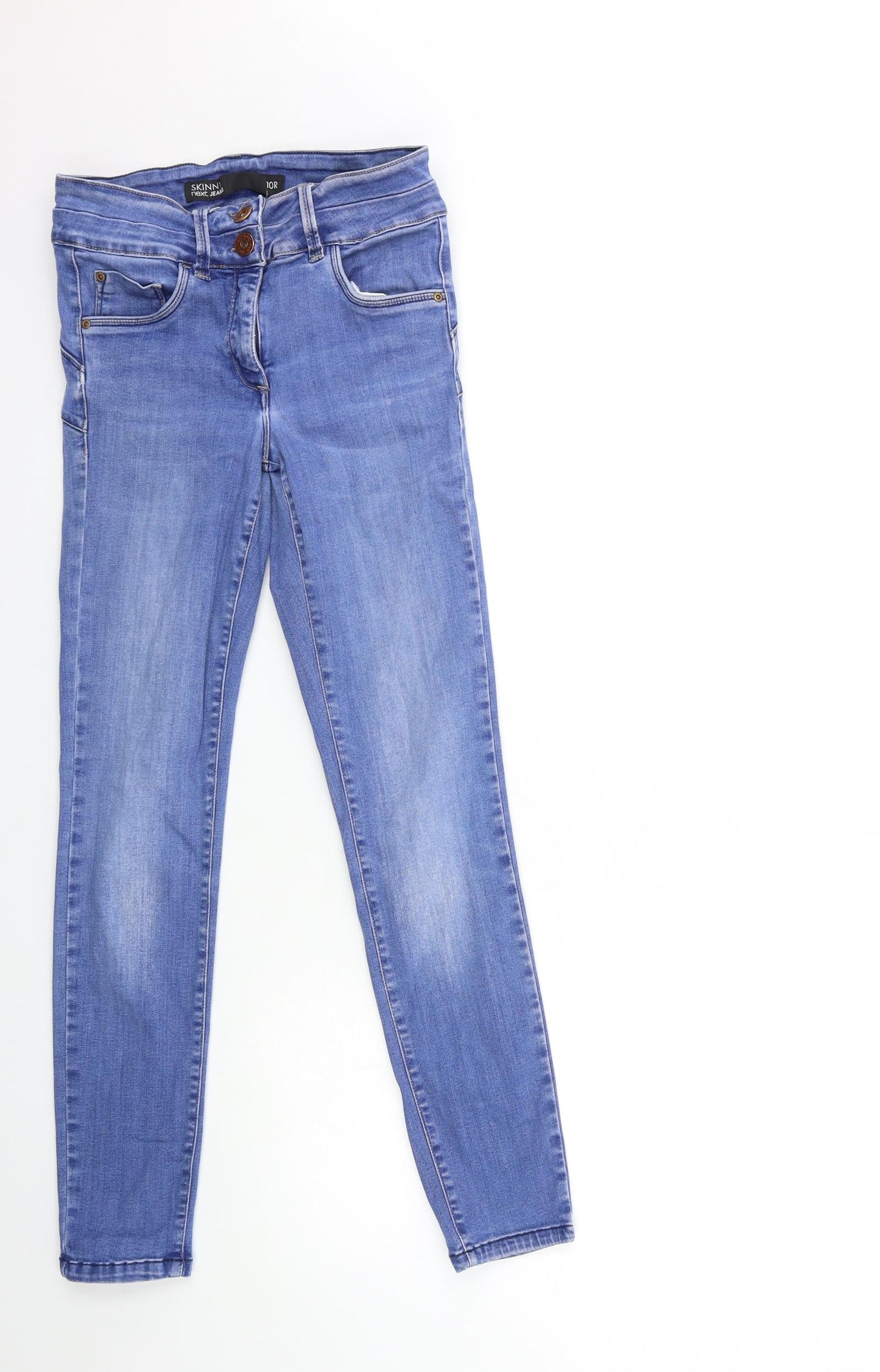 NEXT Womens Blue  Denim Skinny Jeans Size 10 L28 in