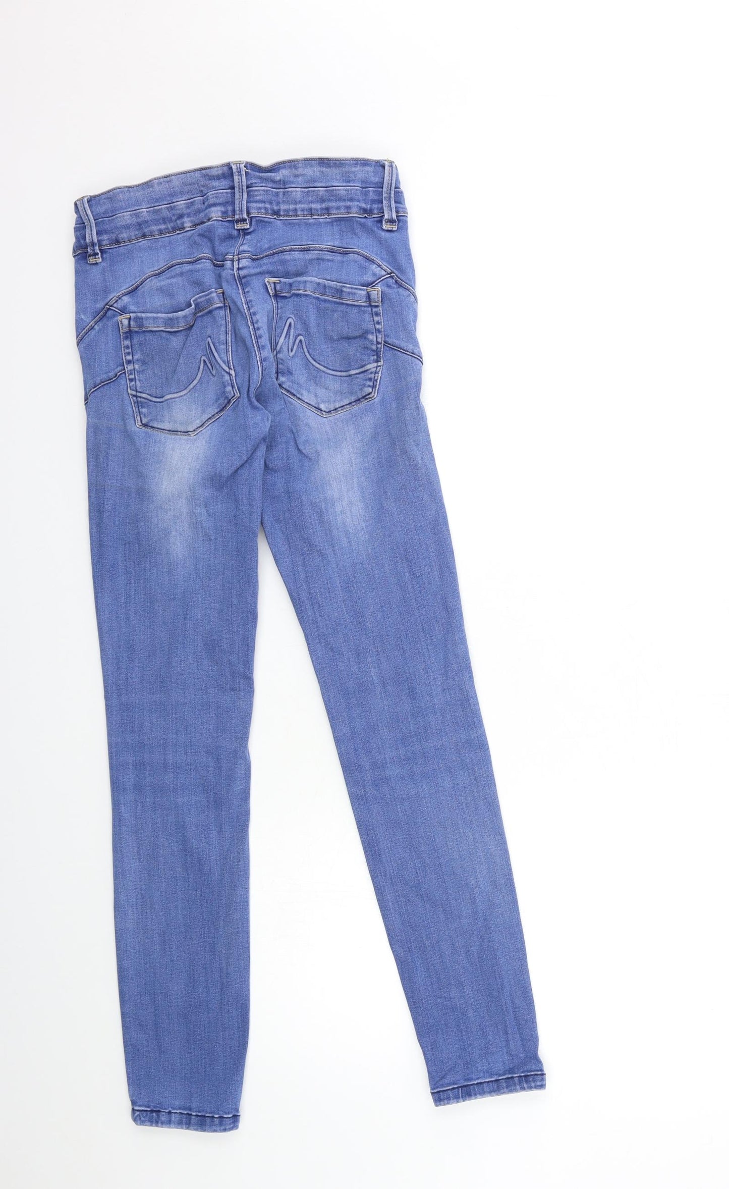 NEXT Womens Blue  Denim Skinny Jeans Size 10 L28 in