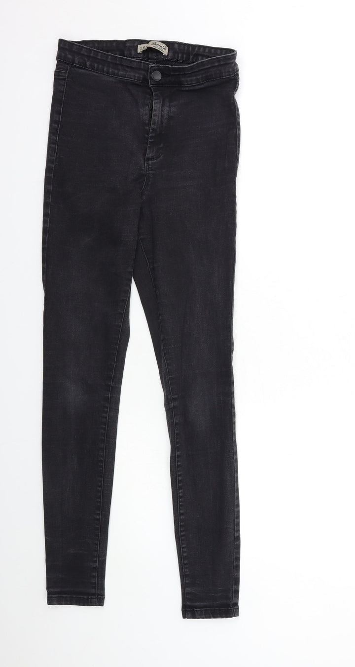 Denim & Co. Womens Grey Denim Skinny Jeans Size 12 L29 in