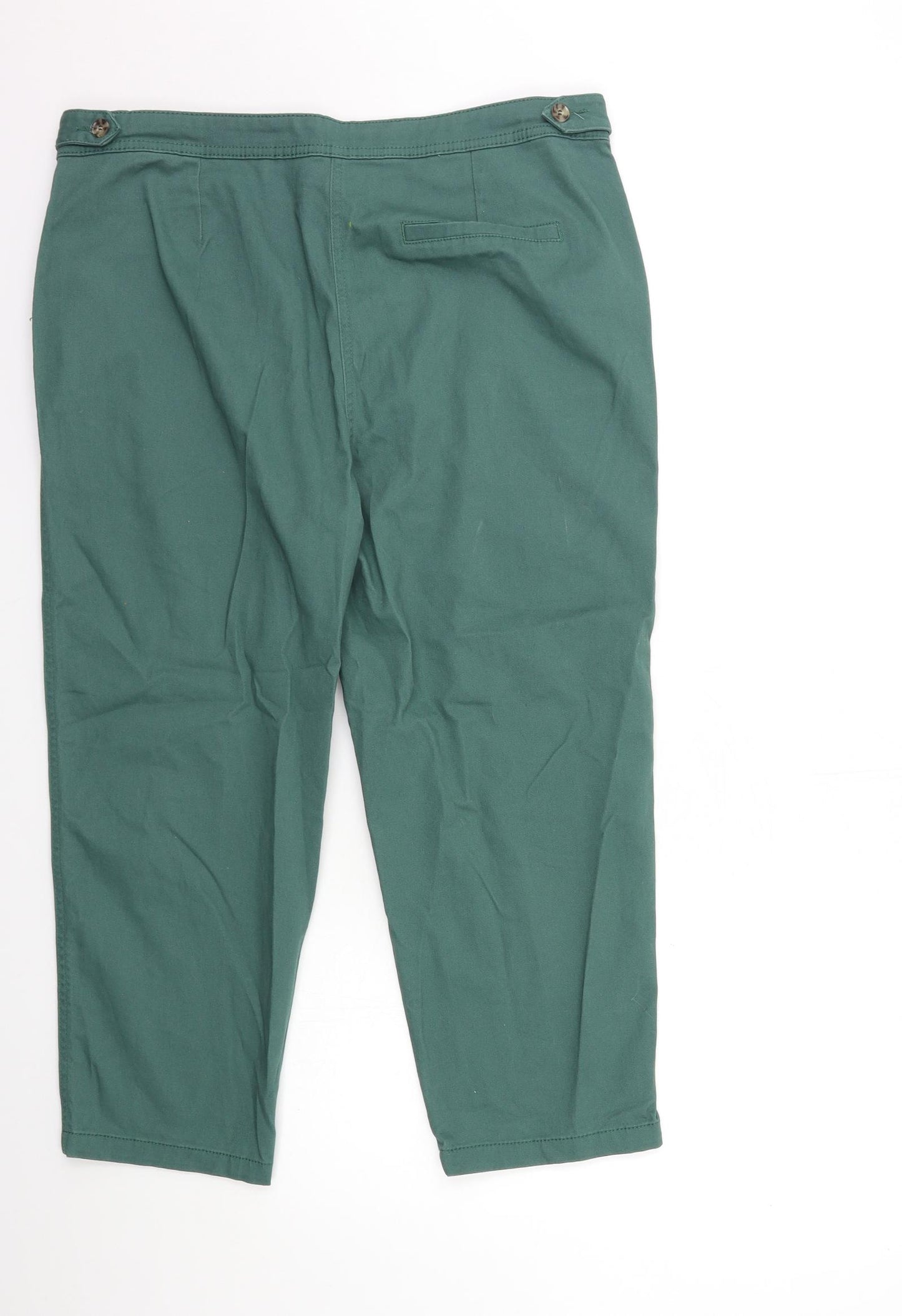 Papaya Womens Green   Trousers  Size 14 L22 in