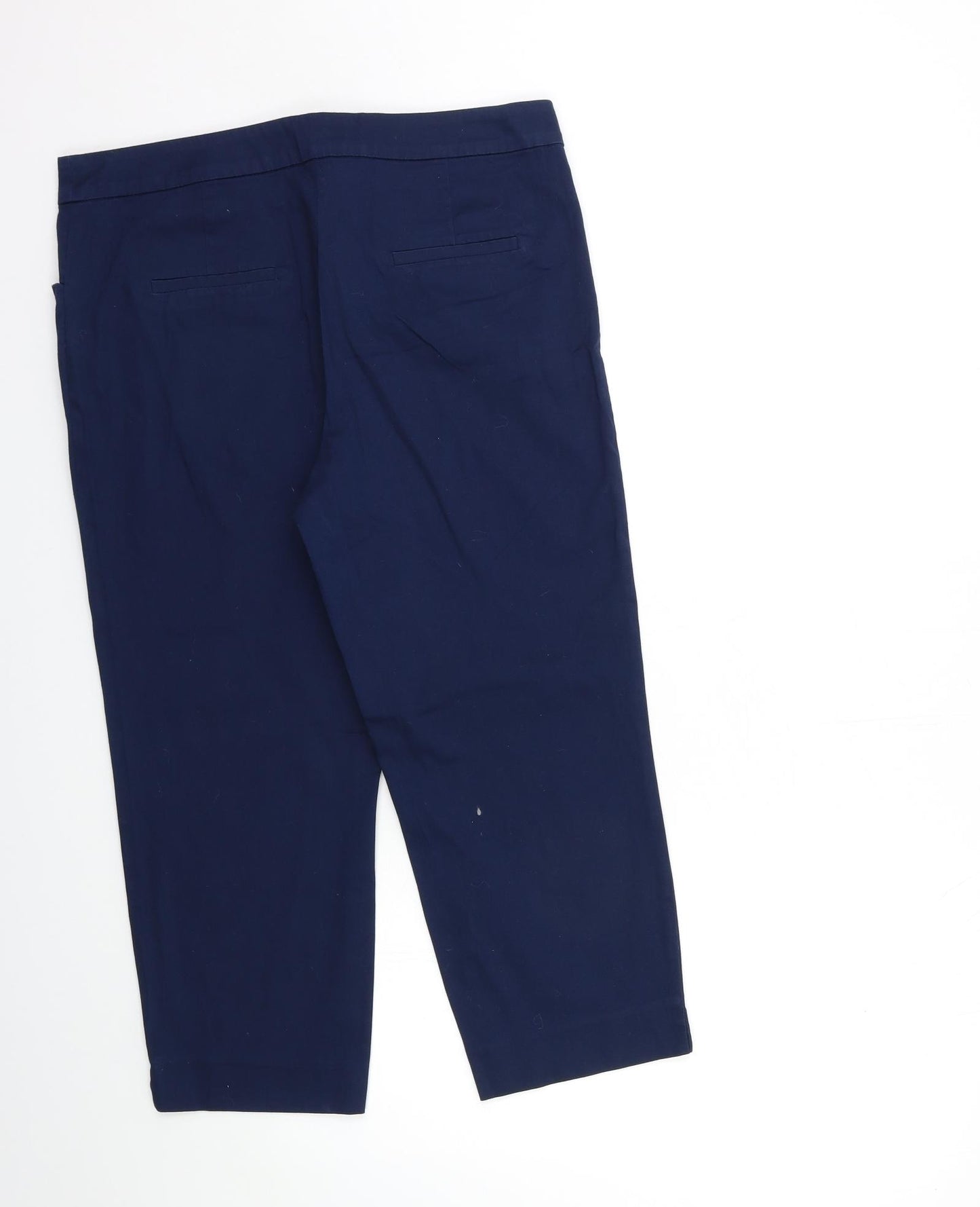 TU Womens Blue   Chino Trousers Size 14 L21 in