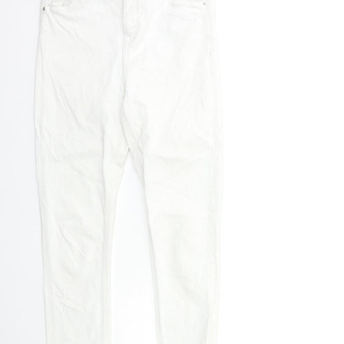 Topshop Womens White  Denim Skinny Jeans Size 30 in L32 in