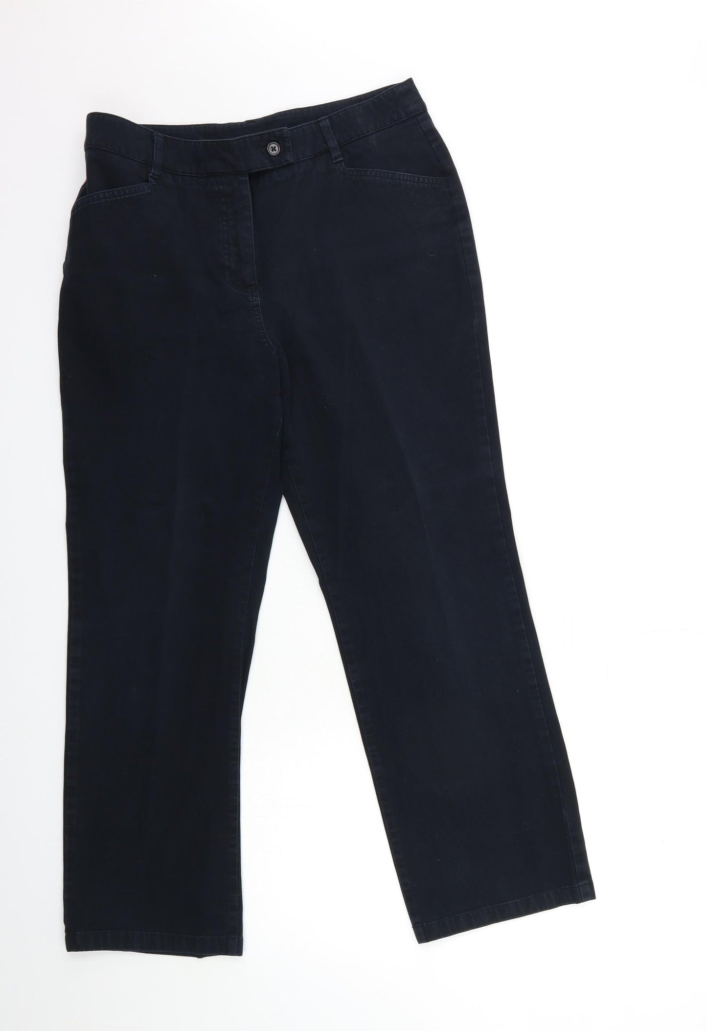 Marks and Spencer Womens Black   Trousers  Size 14 L27 in