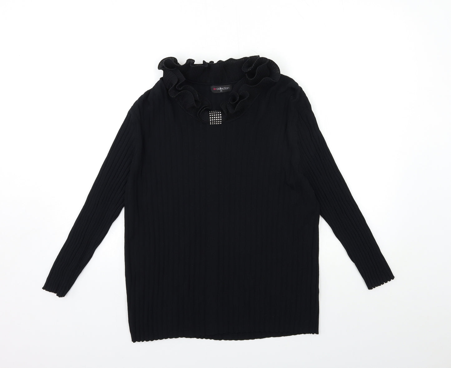 Bonmarché Womens Black  Knit Pullover Jumper Size XL