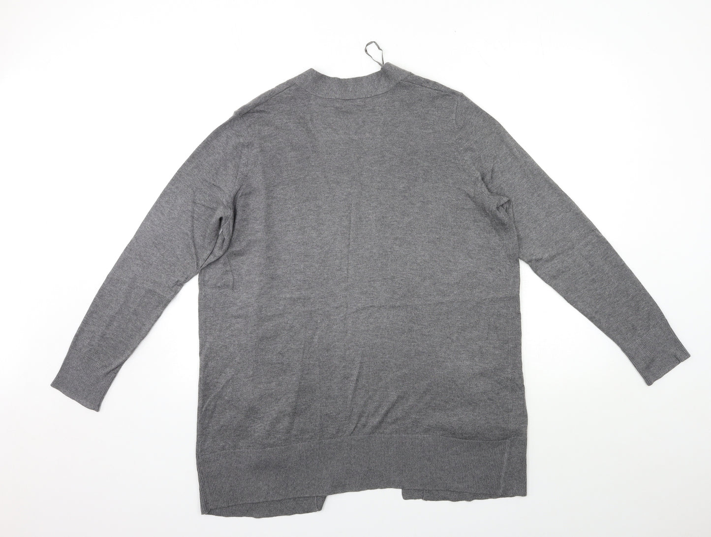 F&F Womens Grey  Knit Cardigan Jumper Size 14