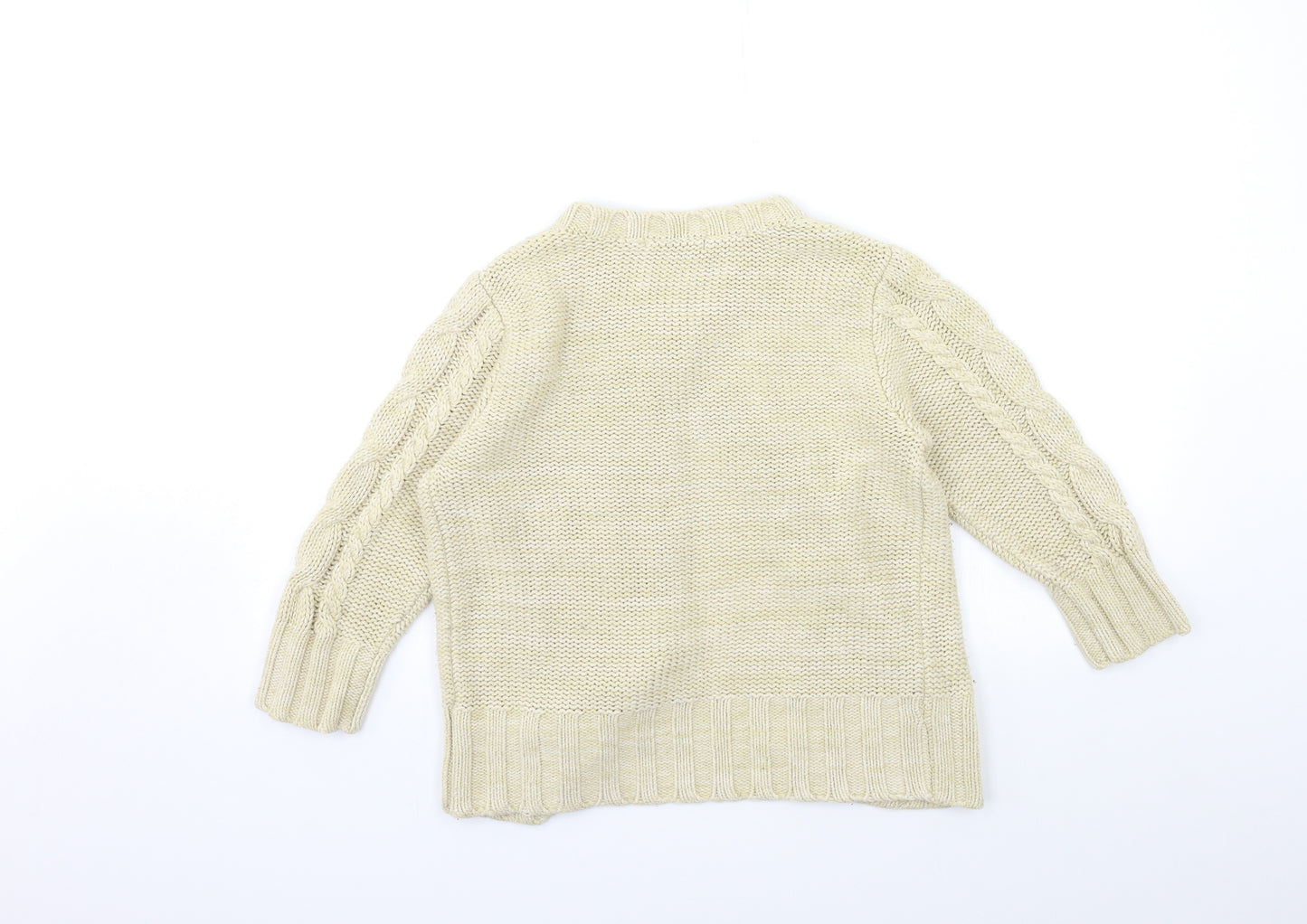 Oasis Womens Beige  Knit Cardigan Jumper Size M