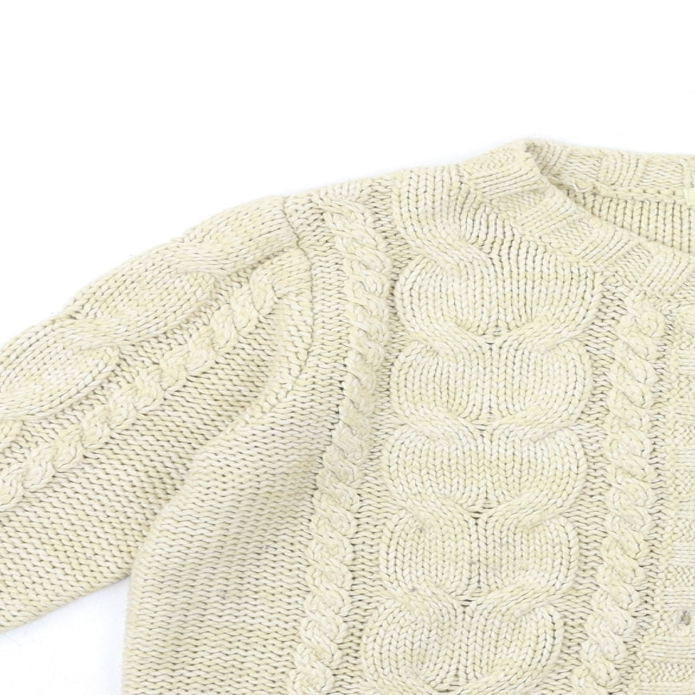 Oasis Womens Beige  Knit Cardigan Jumper Size M