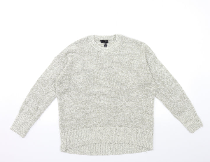 New Look Womens Grey Pullover Jumper Size M