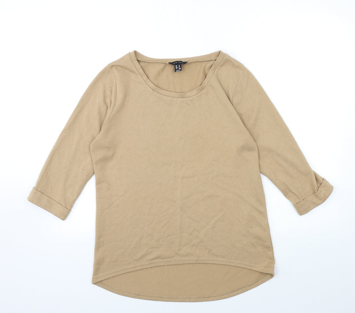 New Look Womens Brown  Knit Pullover Jumper Size 12