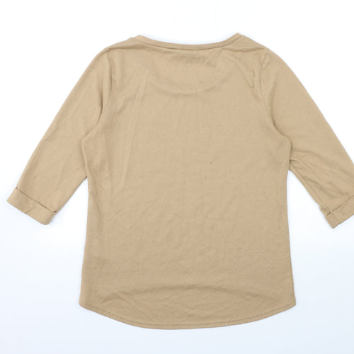 New Look Womens Brown  Knit Pullover Jumper Size 12