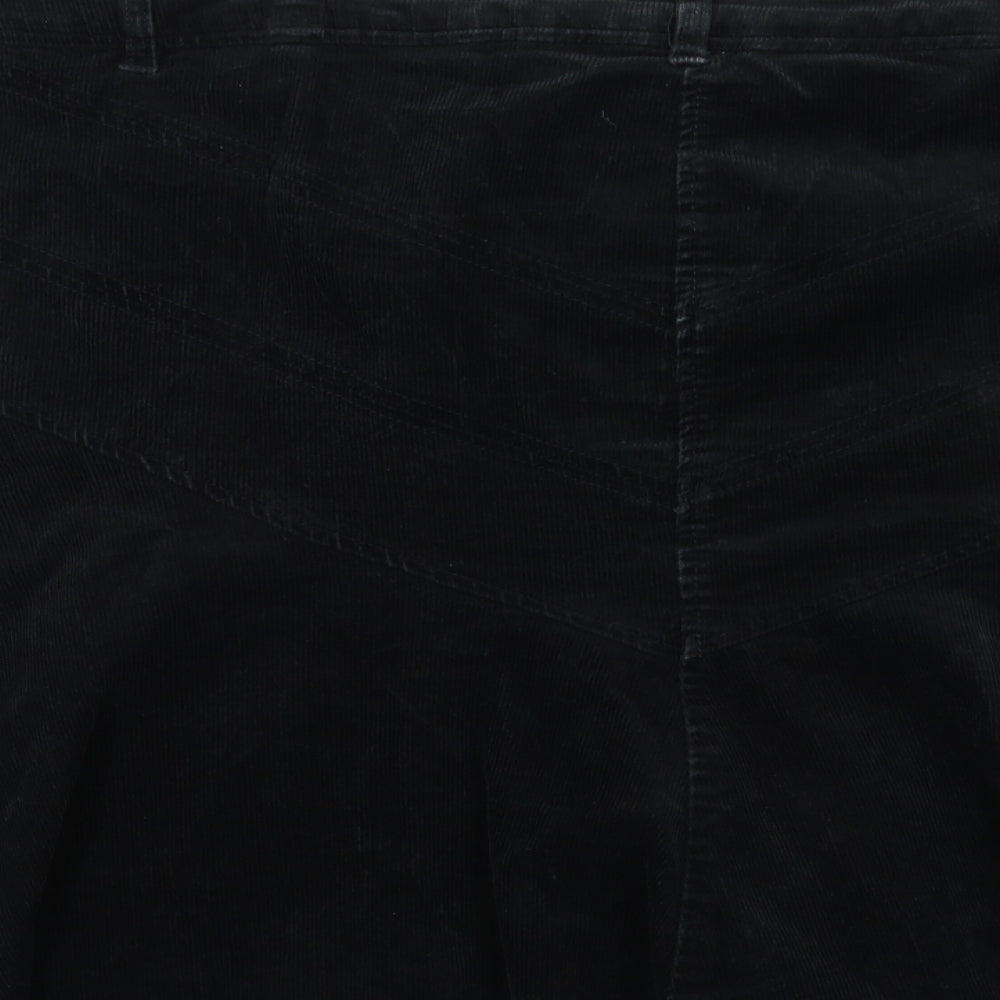 Dorothy Perkins Womens Black  Corduroy Mini Skirt Size 20