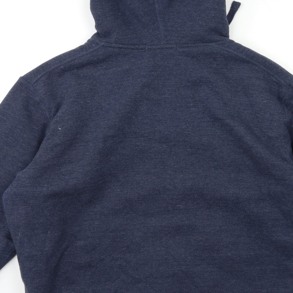 Peacocks Mens Blue   Full Zip Hoodie Size L