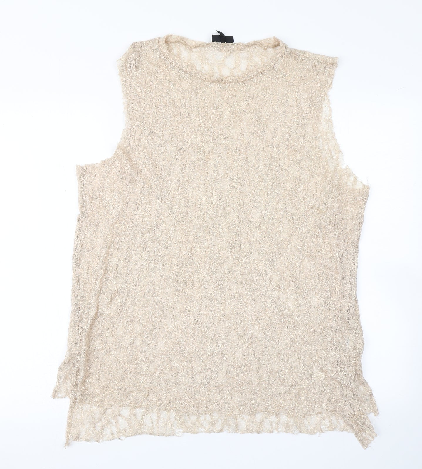 Topshop Womens Beige   Basic Tank Size 16