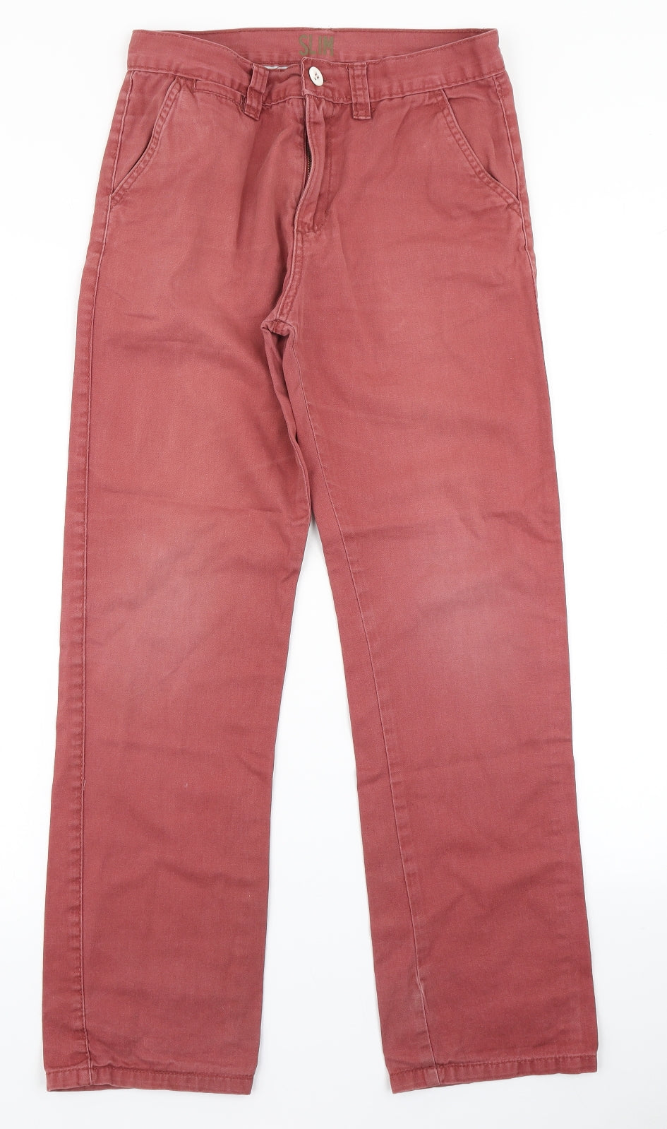 Denim Co Boys Red   Chino Trousers Size 12-13 Years