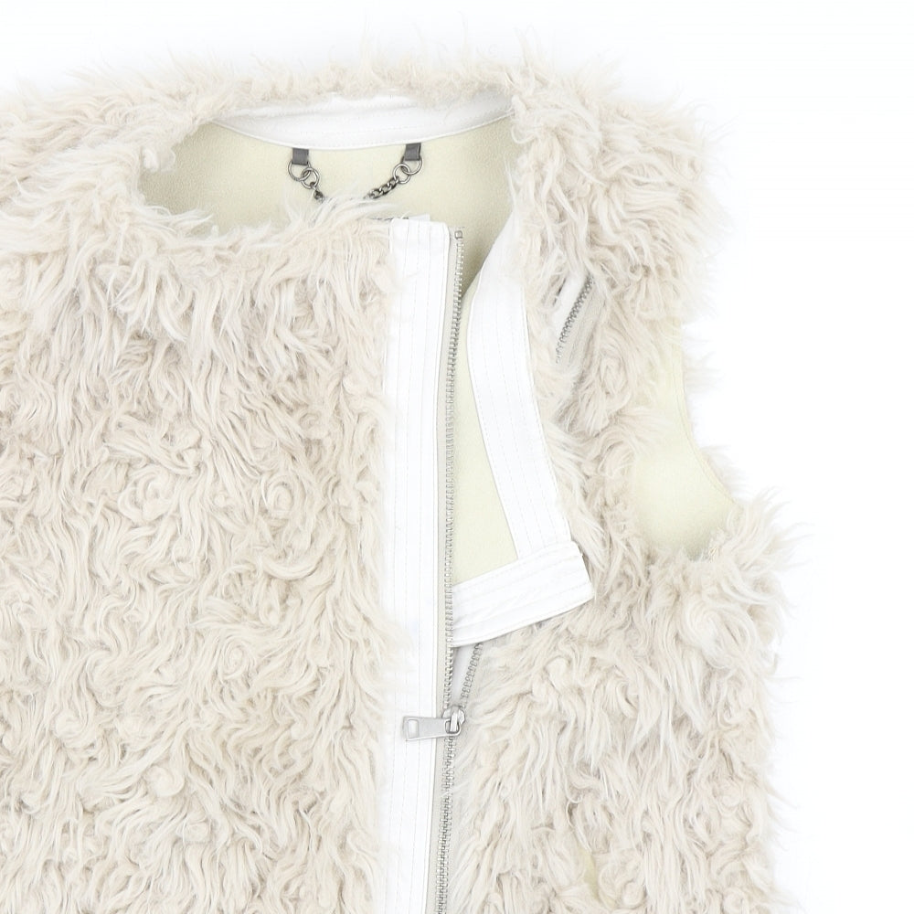 Mint Velver Womens Brown   Gilet Jacket Size 8