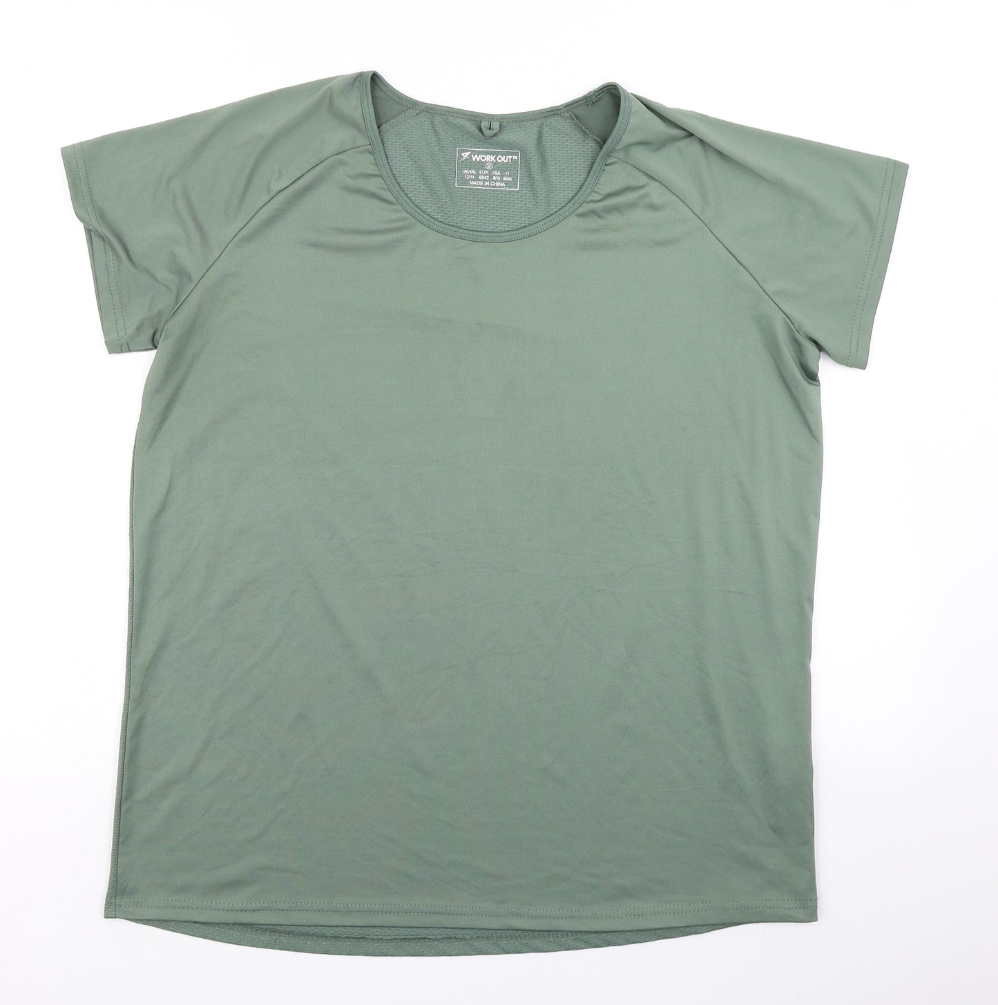 Workout Womens Green   Basic T-Shirt Size M
