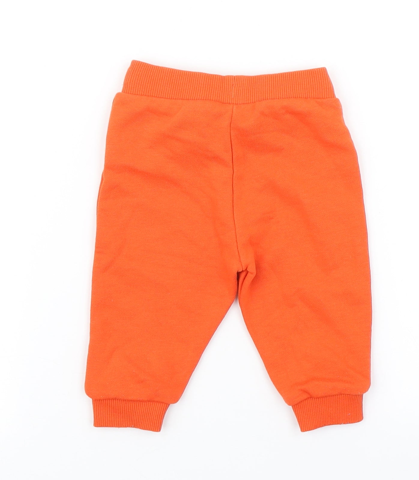 Fred & Flo Boys Orange   Jogger Trousers Size 3-6 Months