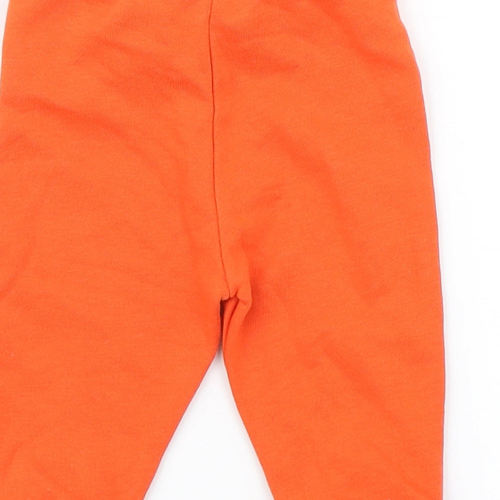 Fred & Flo Boys Orange   Jogger Trousers Size 3-6 Months
