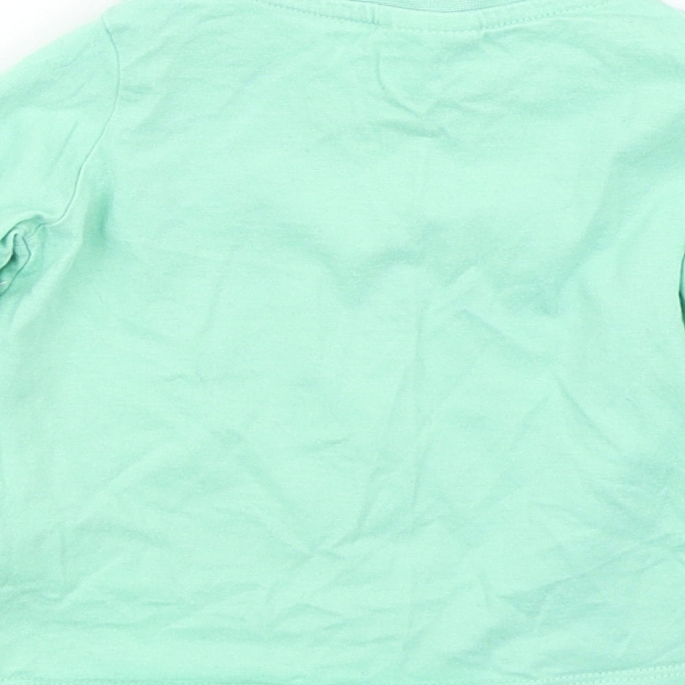 Disney Baby Boys Green   Basic T-Shirt Size 3-6 Months  - Mickey Mouse