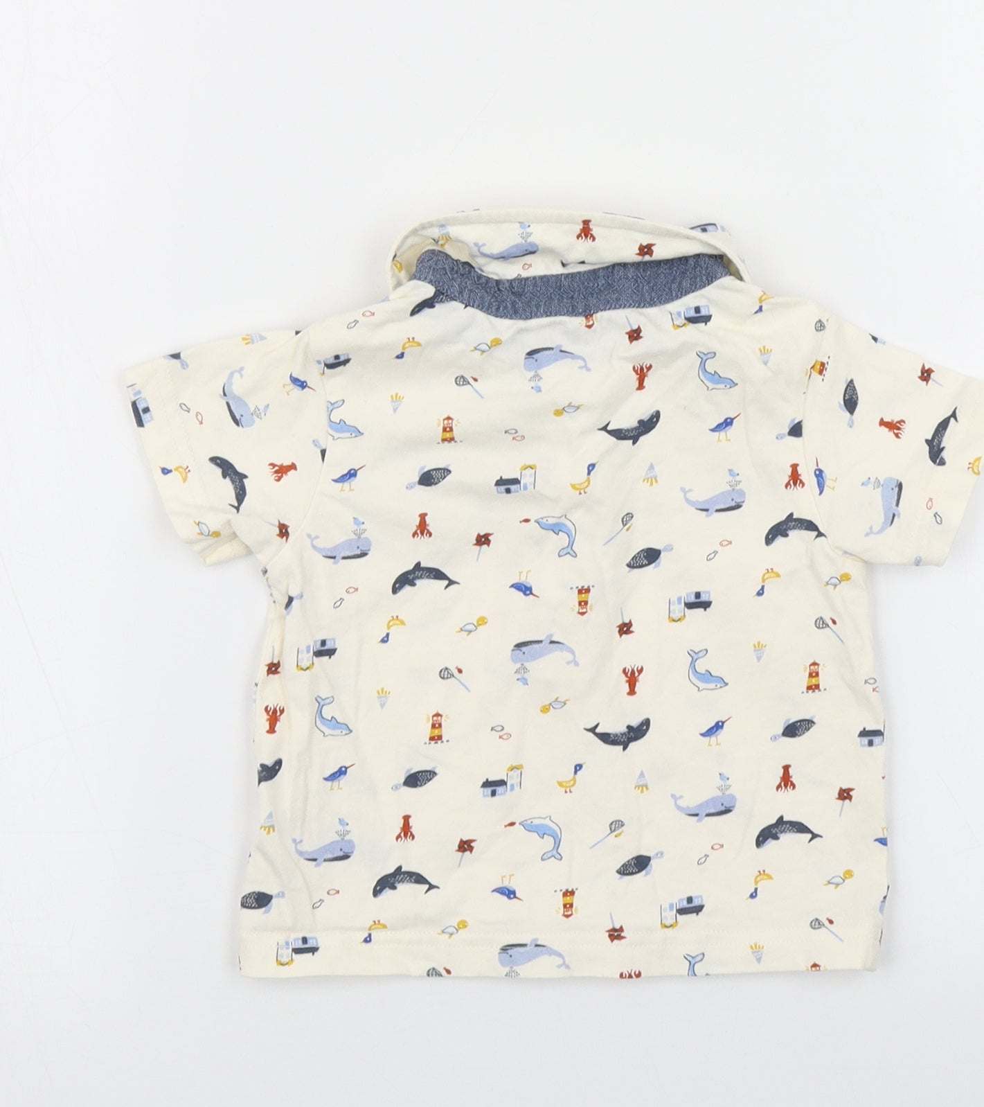 Nutmeg Boys Ivory   Basic Polo Size 9-12 Months