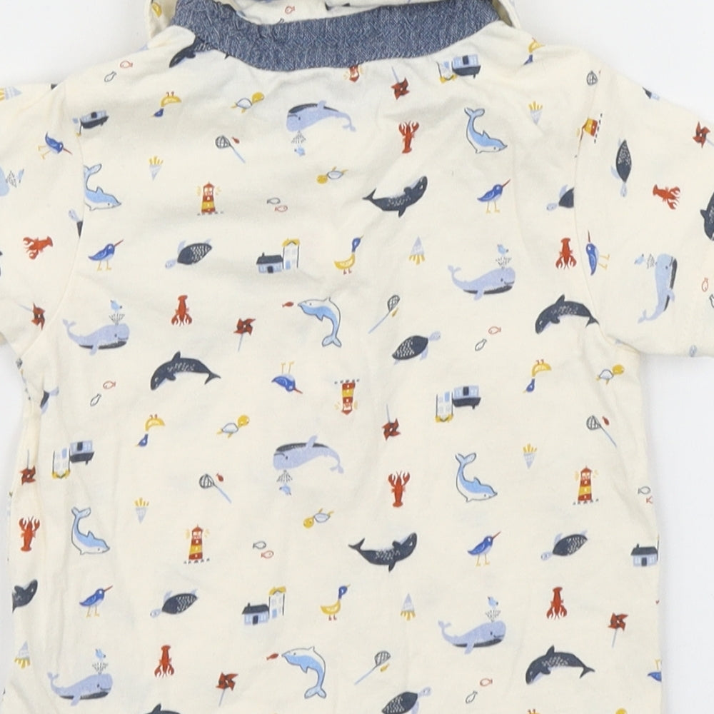 Nutmeg Boys Ivory   Basic Polo Size 9-12 Months