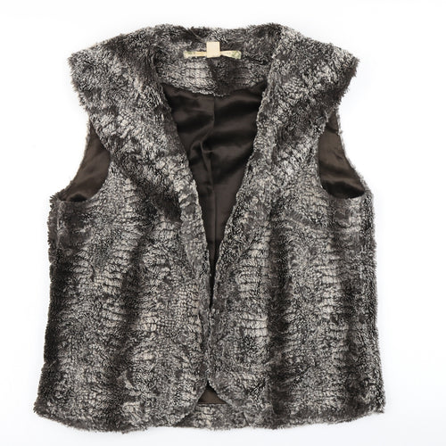 Chelsea & Violet Womens Brown   Gilet Jacket Size M