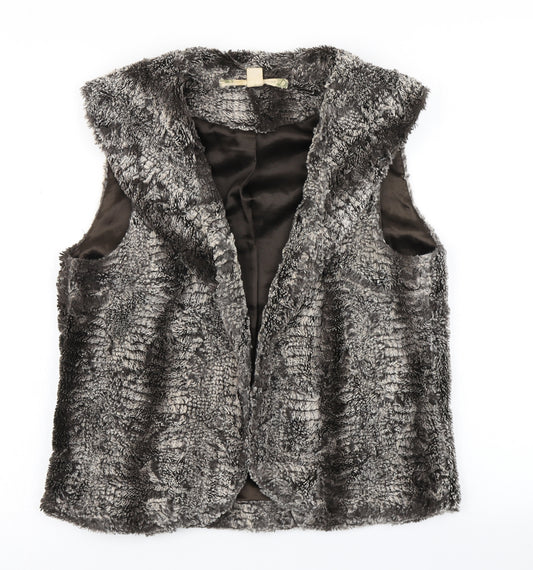 Front view of Chelsea & Violet women’s brown gilet jacket, size M