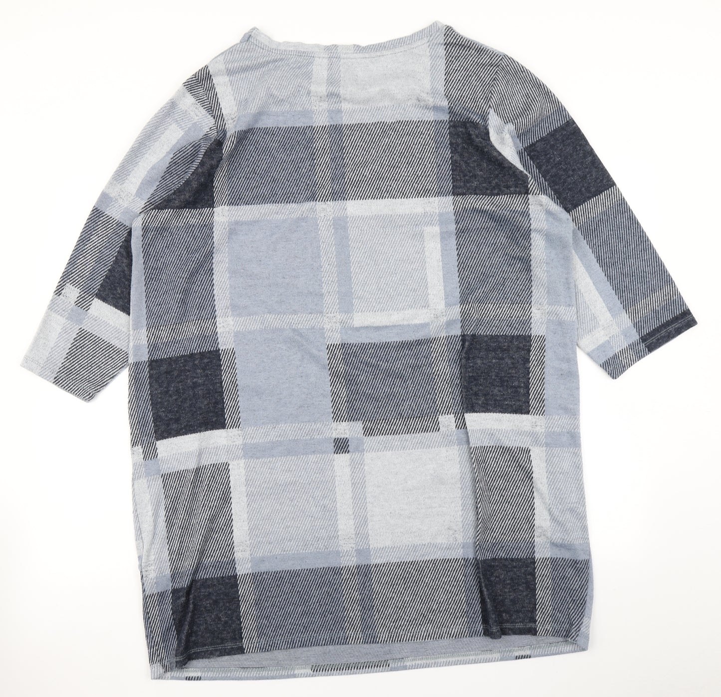 TU Womens Blue Plaid  A-Line  Size 22