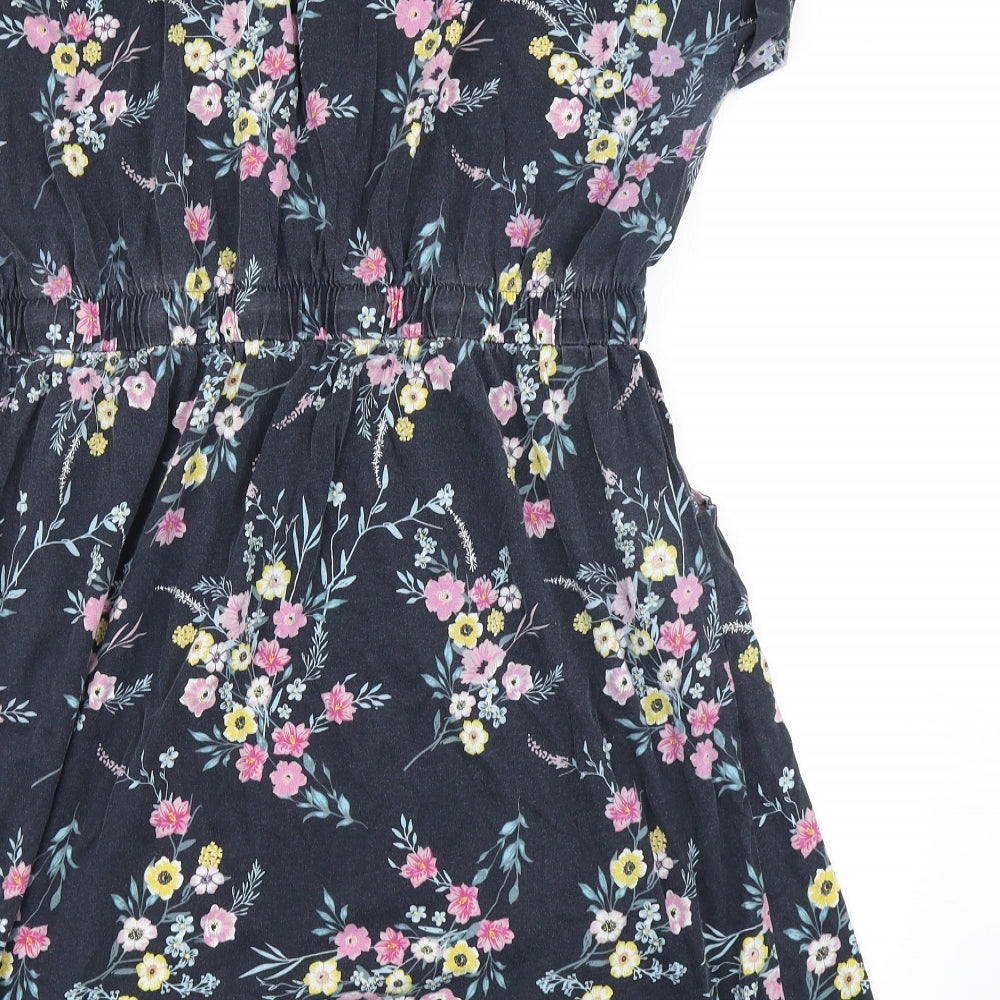 Yours Womens Blue Floral  Skater Dress  Size 20