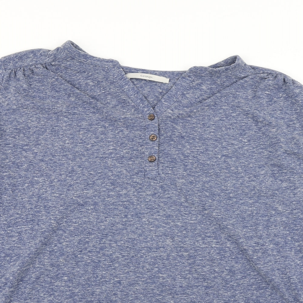 George Womens Blue   Basic T-Shirt Size 24