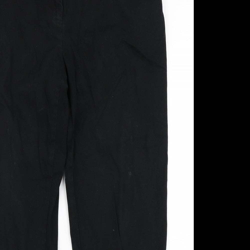 Roman Womens Black  Denim Straight Jeans Size 16 L28 in