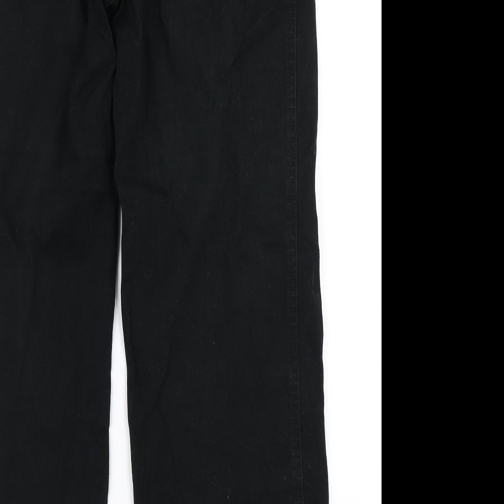 Roman Womens Black  Denim Straight Jeans Size 16 L28 in