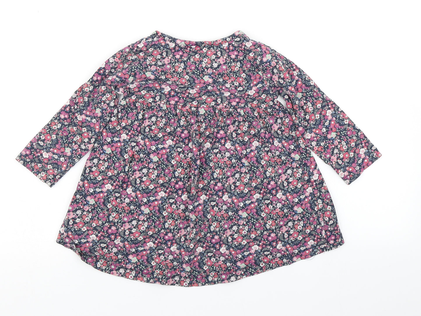 NEXT Girls Blue Floral  Fit & Flare  Size 18-24 Months