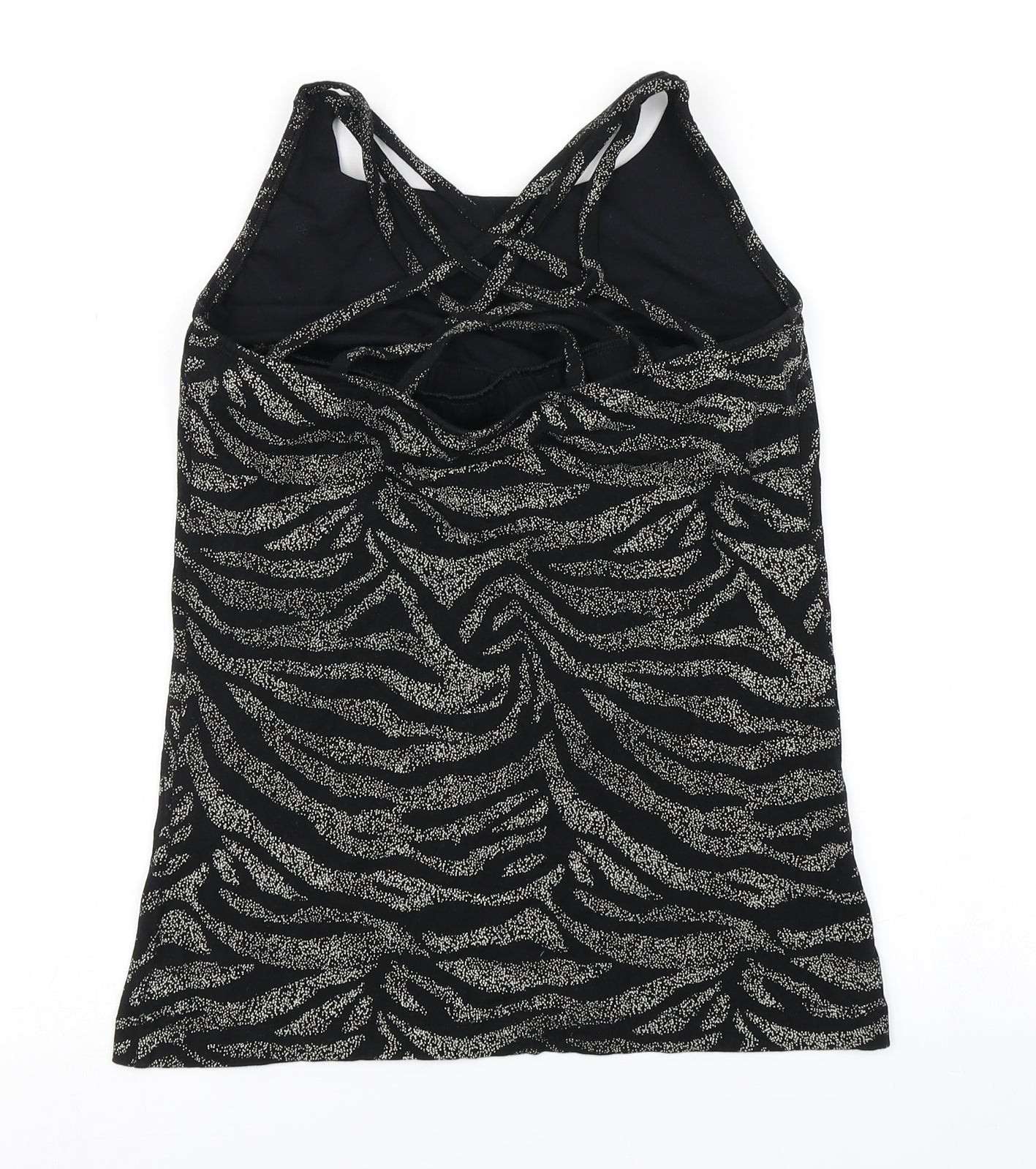 Step n Pump Womens Black Animal Print  Basic Tank Size M