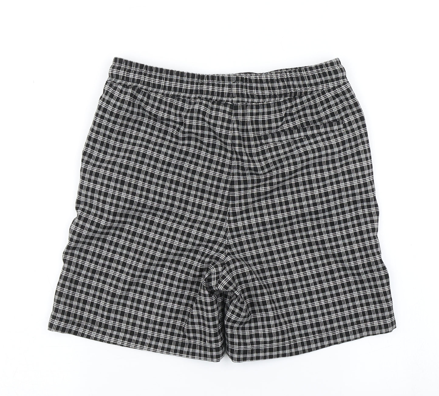 River Island Boys Black Check  Cargo Shorts Size 9-10 Years
